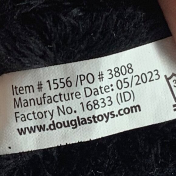 Douglas Cuddle Toys Black Lab Labrador Retriever Puppy Dog Plush Animal 5.5" - Picture 7 of 9